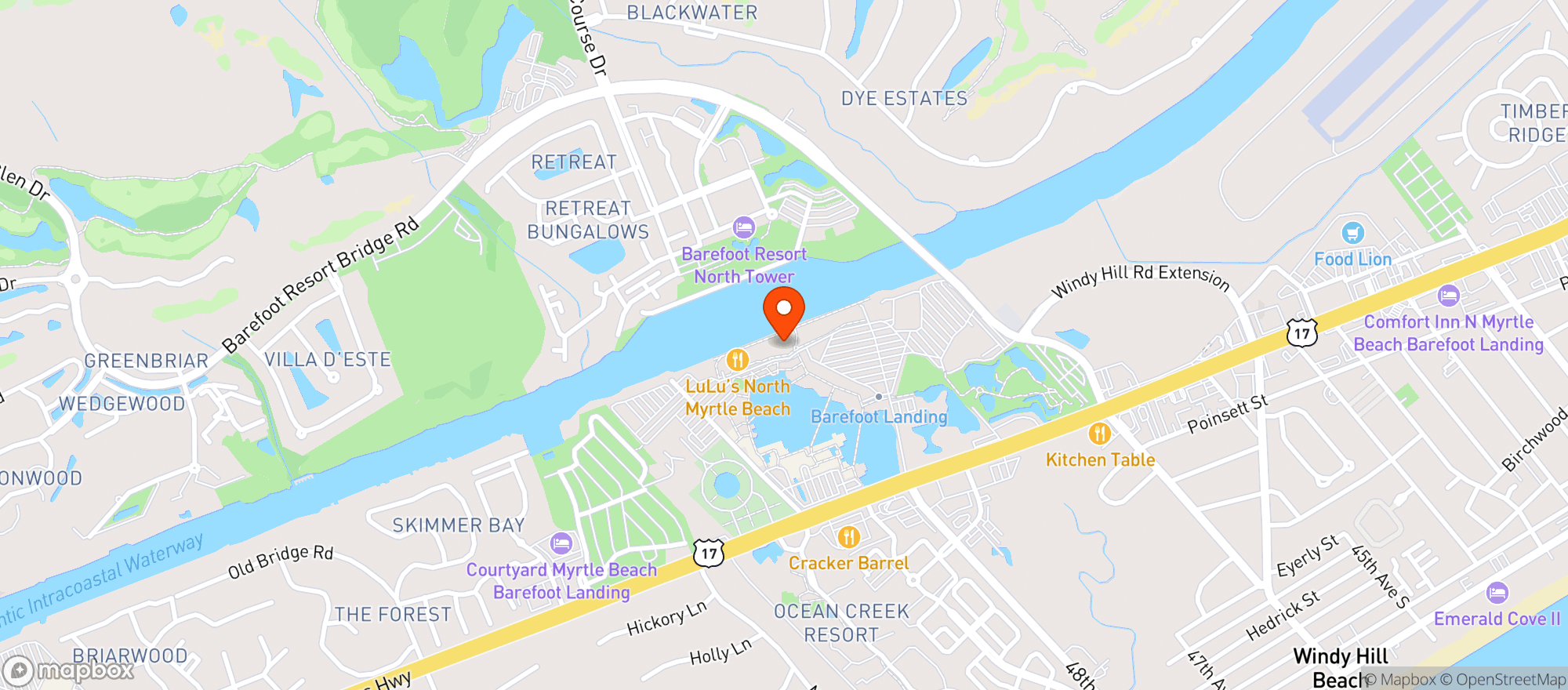 Map showing Taco Mundo