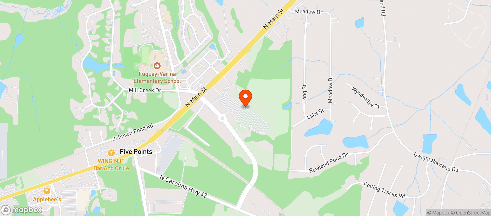 Map showing Target
