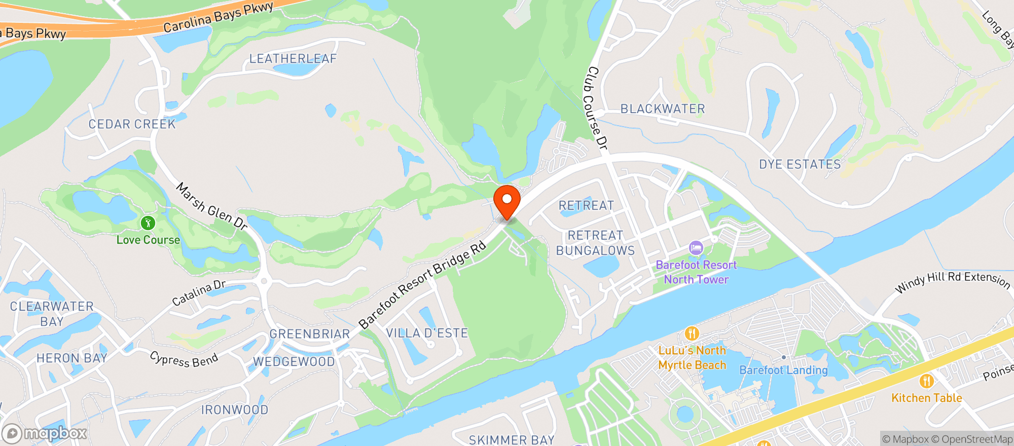 Map showing Putters Pub
