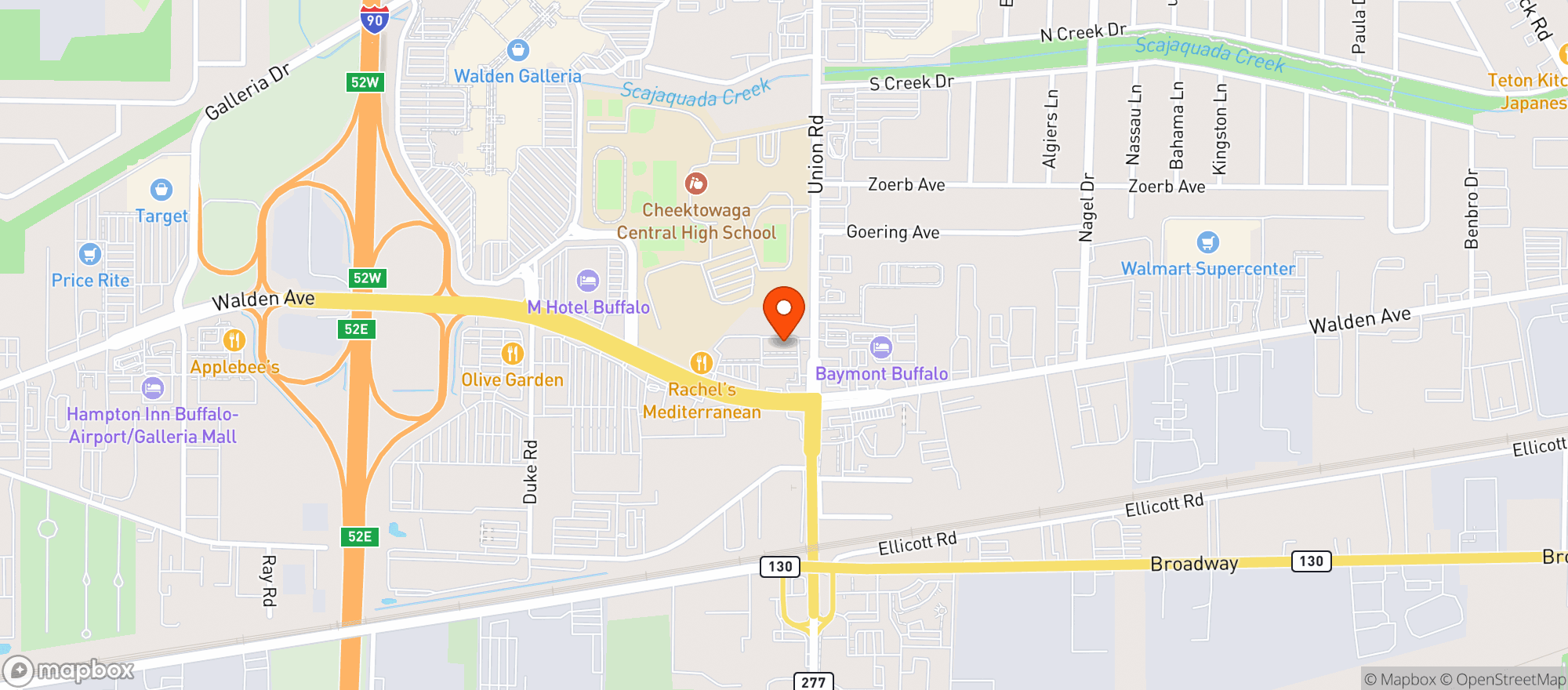 Map showing BEV DEPOT