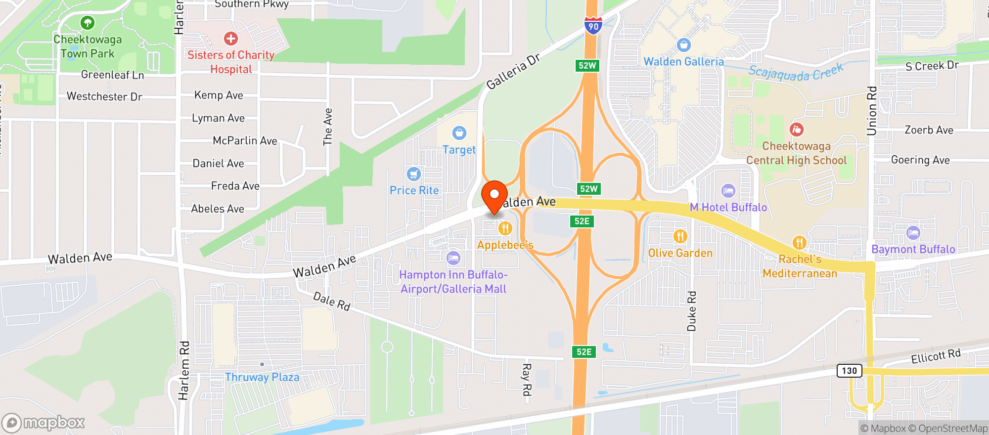 Map showing Vitamin Shoppe - Cheektowaga