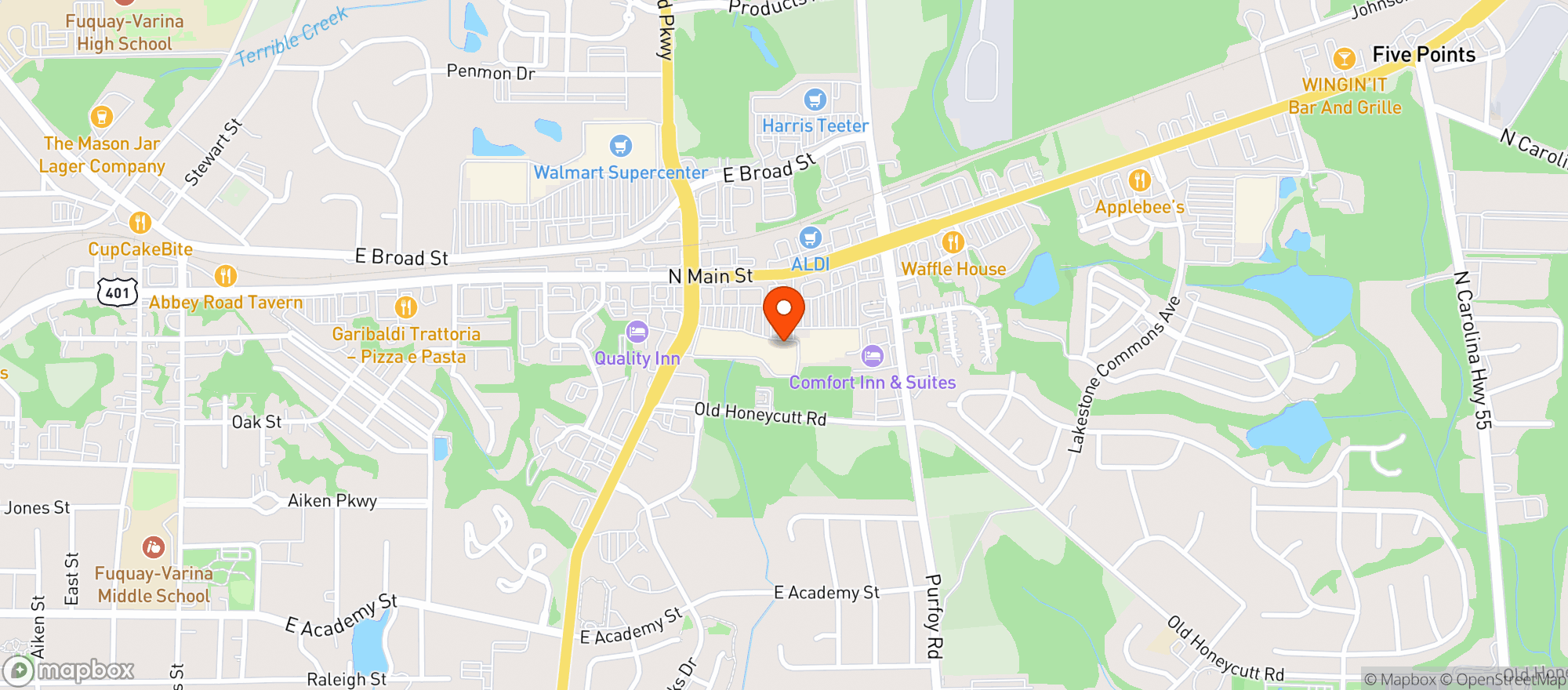 Map showing Food Lion