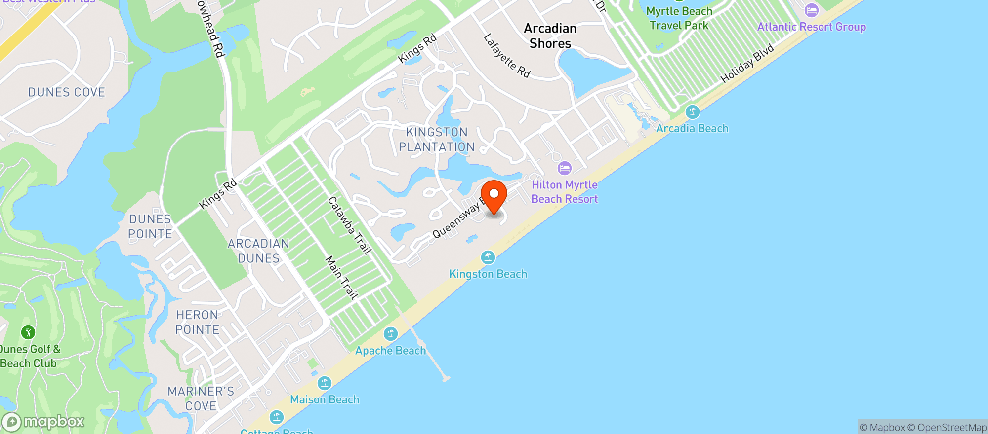 Map showing Embassy Suites #myrkp
