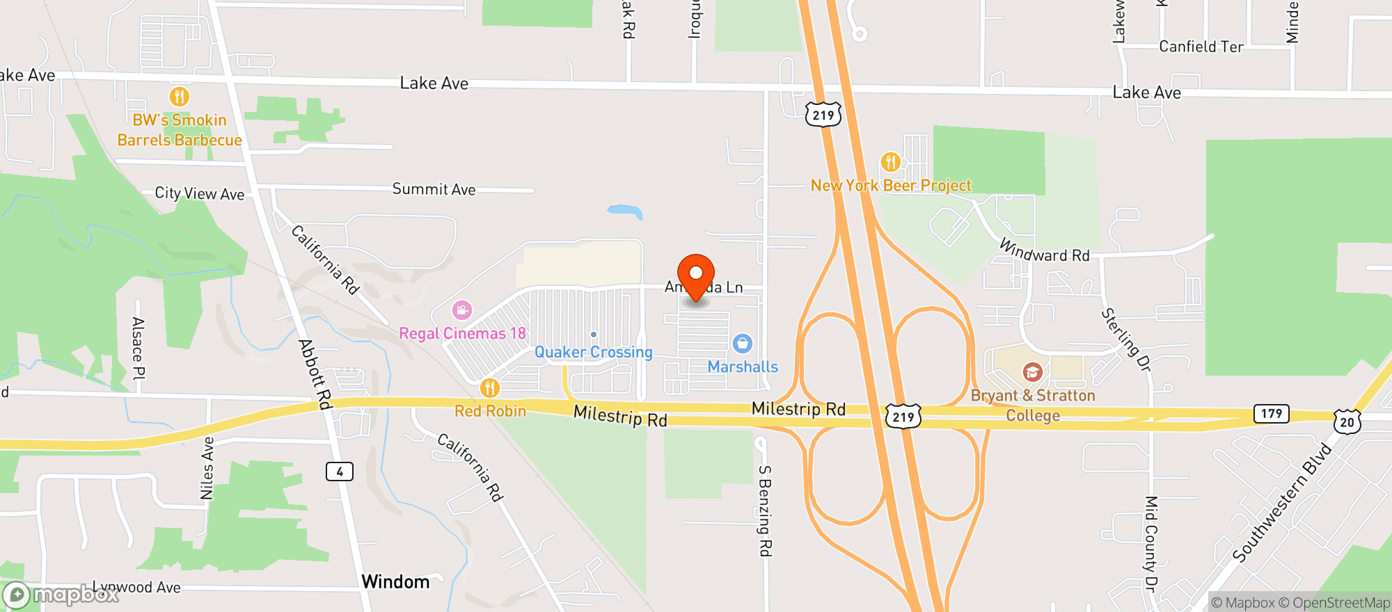 Map showing Gnc