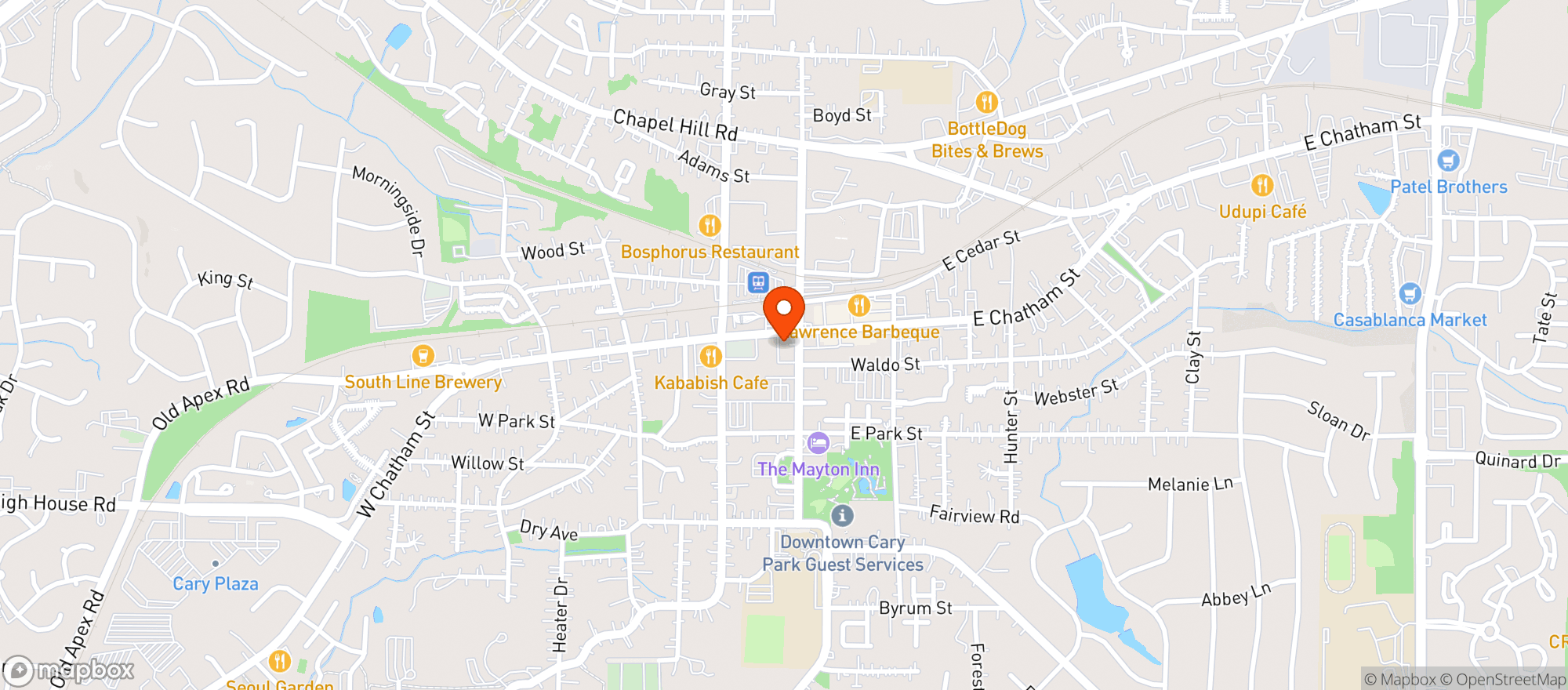 Map showing Chatham Street Wine Market