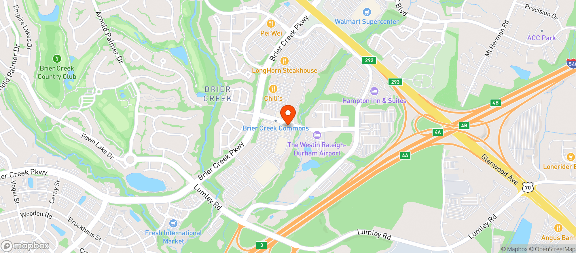 Map showing Epic Chophouse
