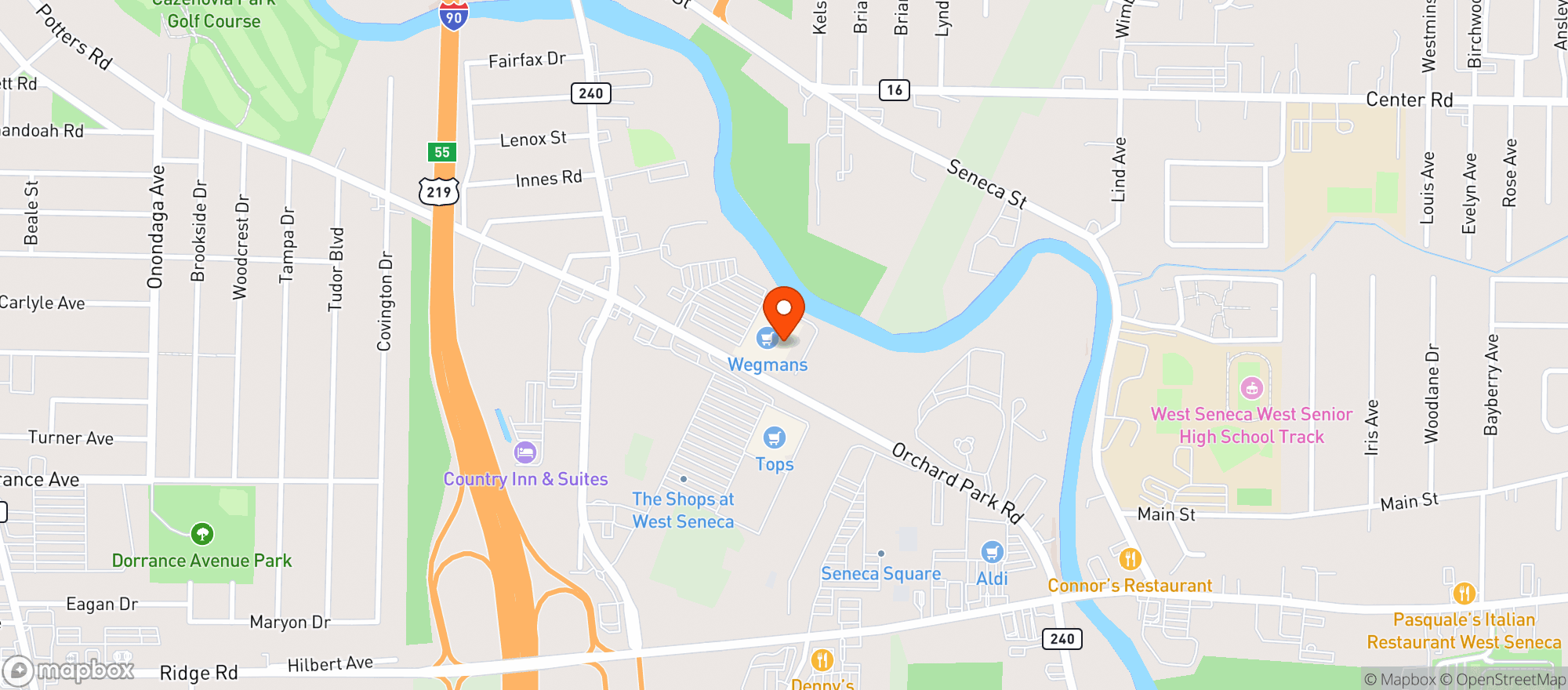 Map showing Wegmans