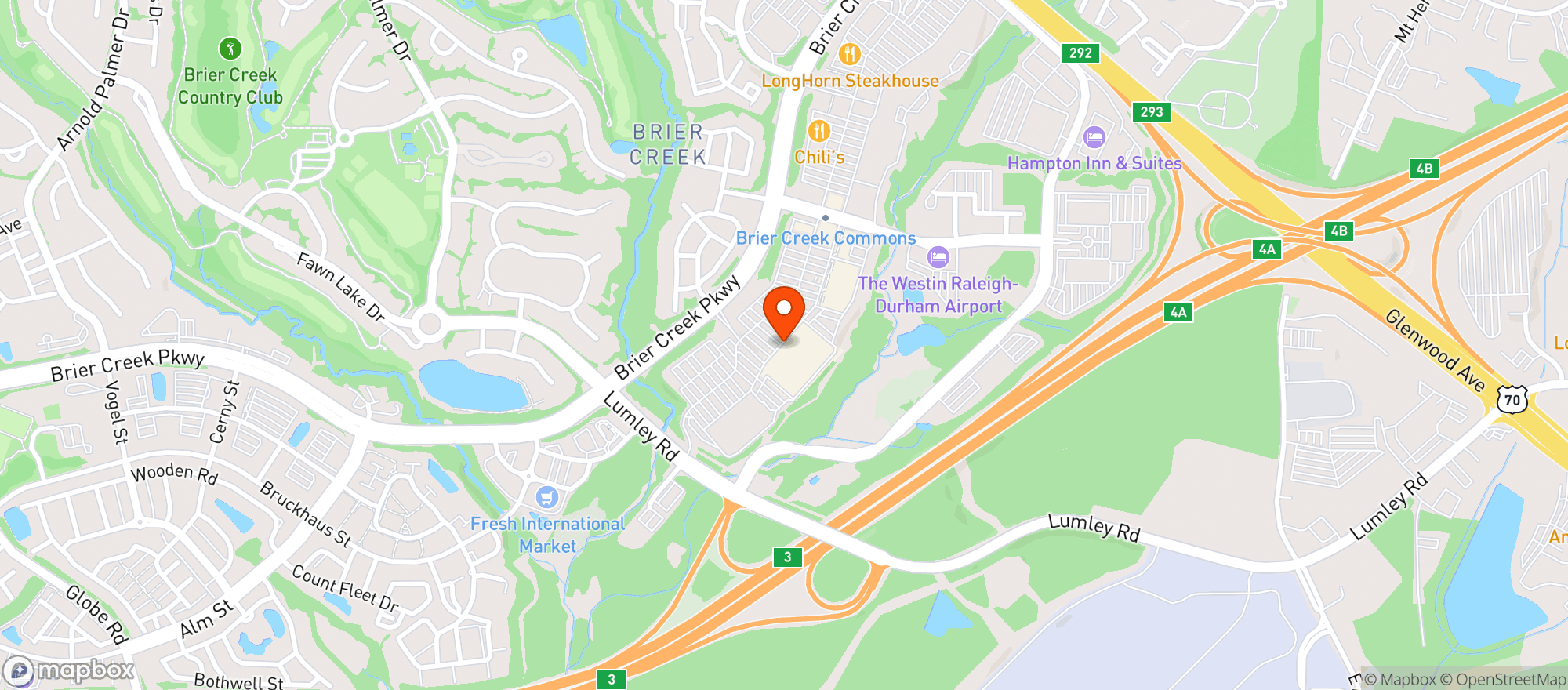 Map showing Target Store