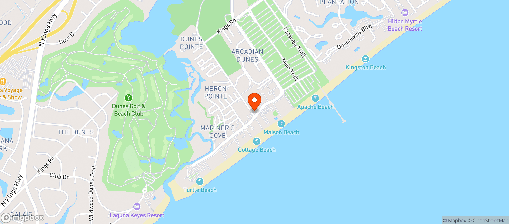 Map showing Flip Flops Bar & Grill (myr)