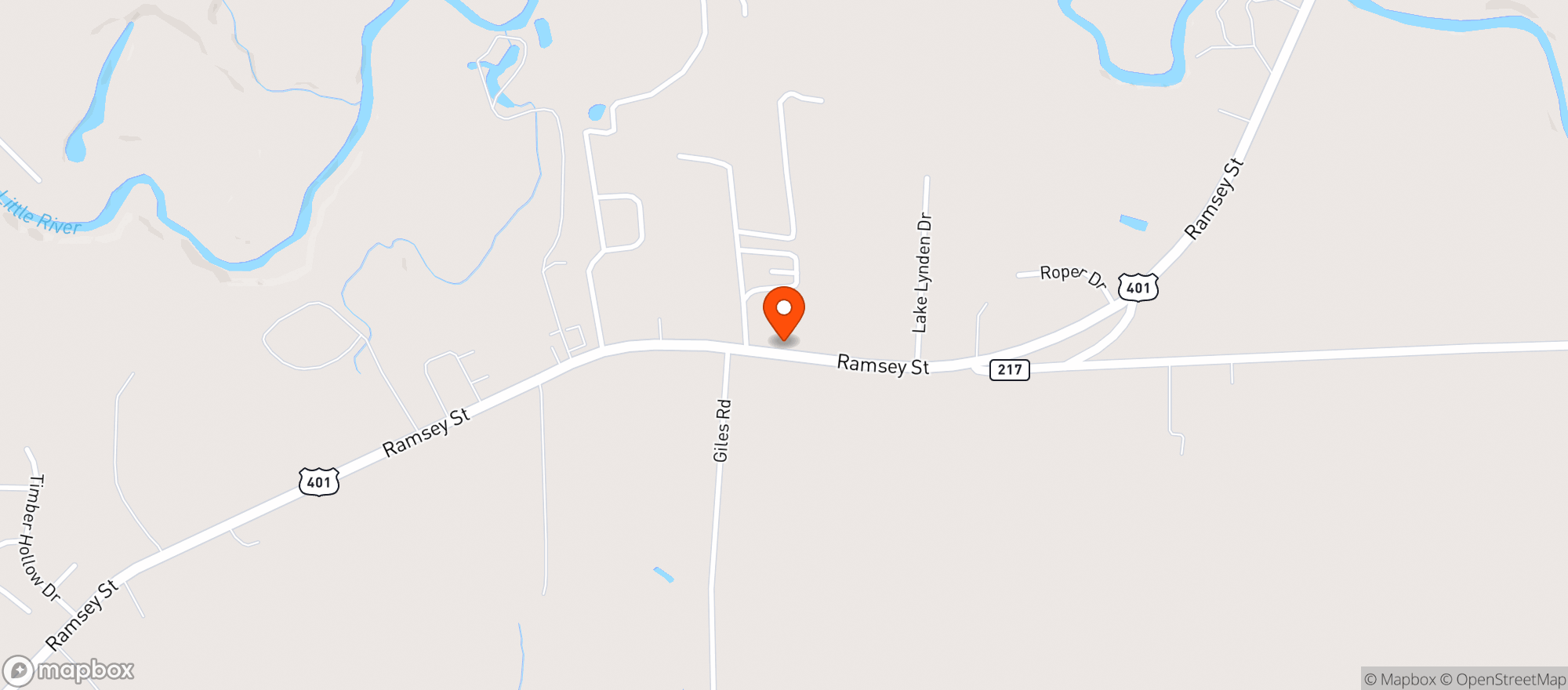 Map showing 3D Grocery & Grill