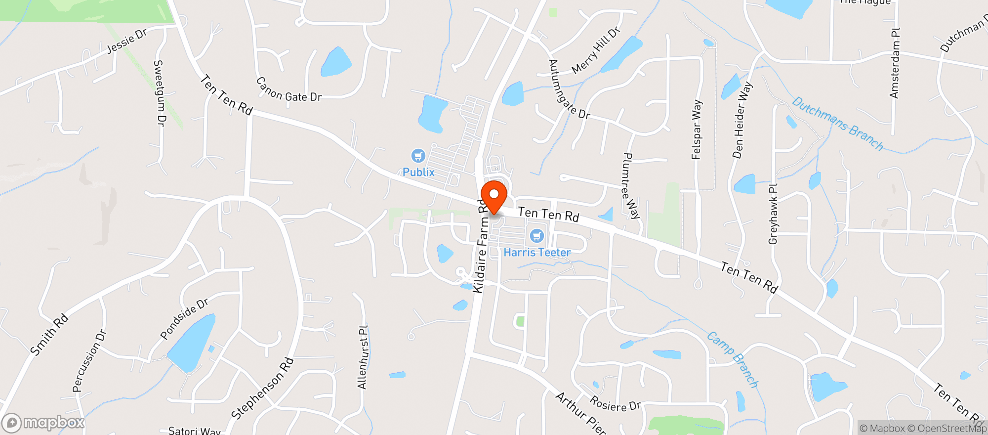 Map showing Circle K 2721516 (kildaire Farm)