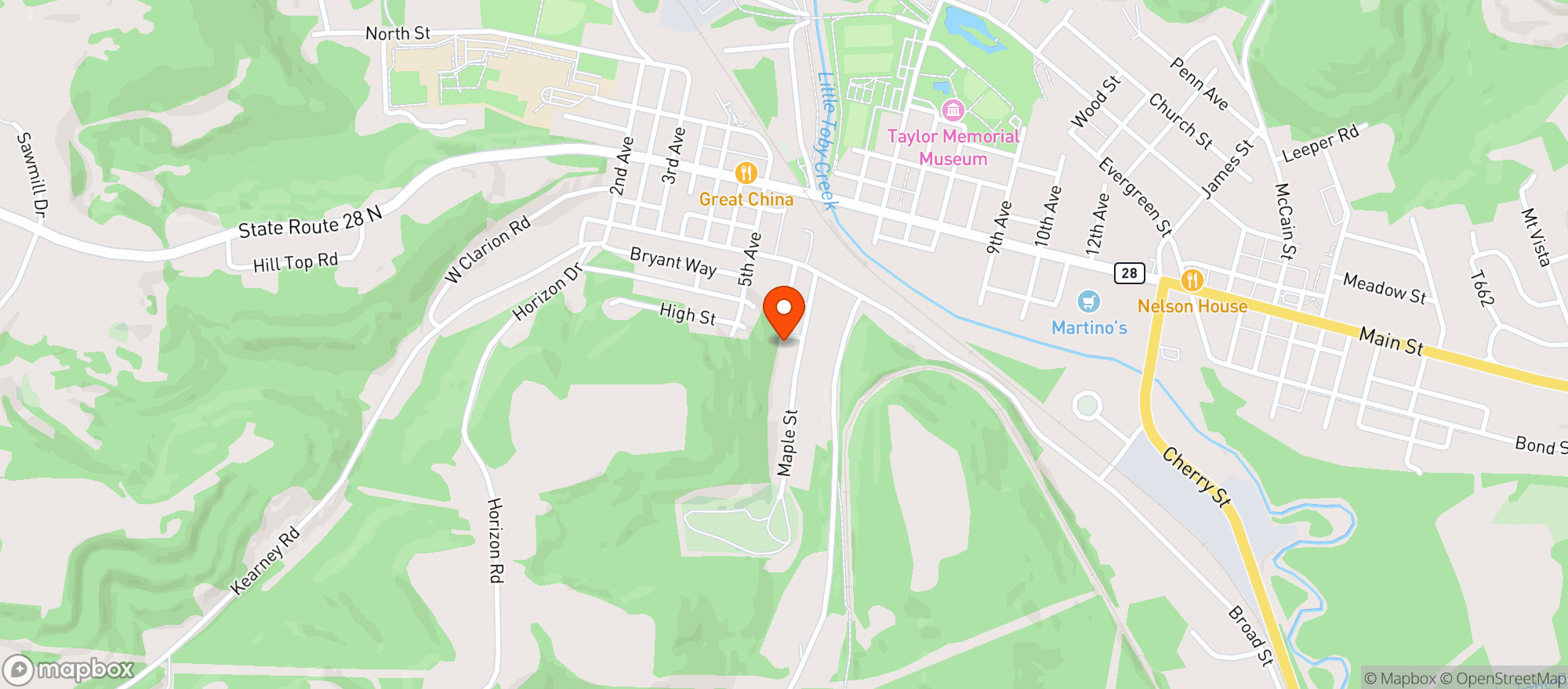 Map showing LETTYJO WELLNESS