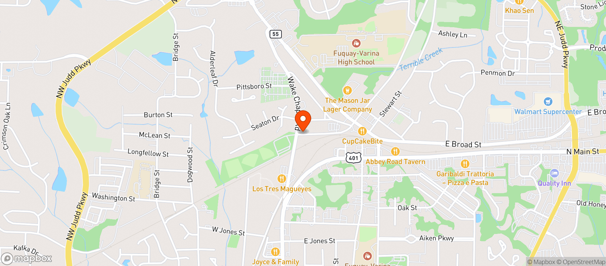 Map showing Lucci Blues Social Cafe #0000