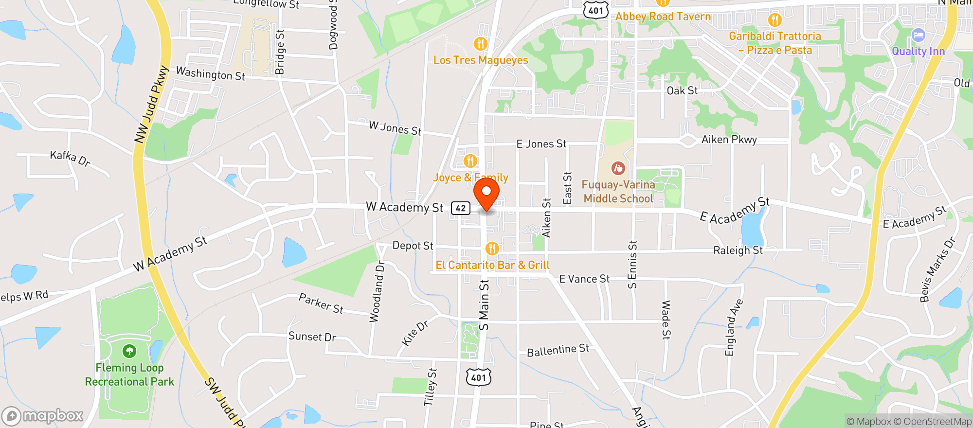 Map showing Revelry Barber And Shave Shop