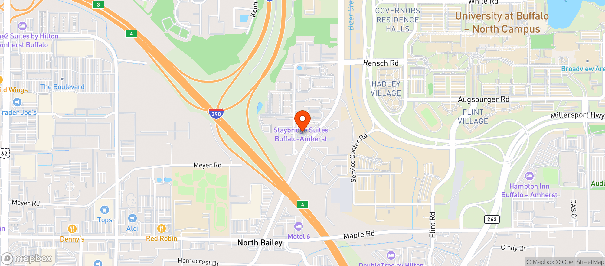 Map showing FATTEY BEER COMPANY - AMHERST