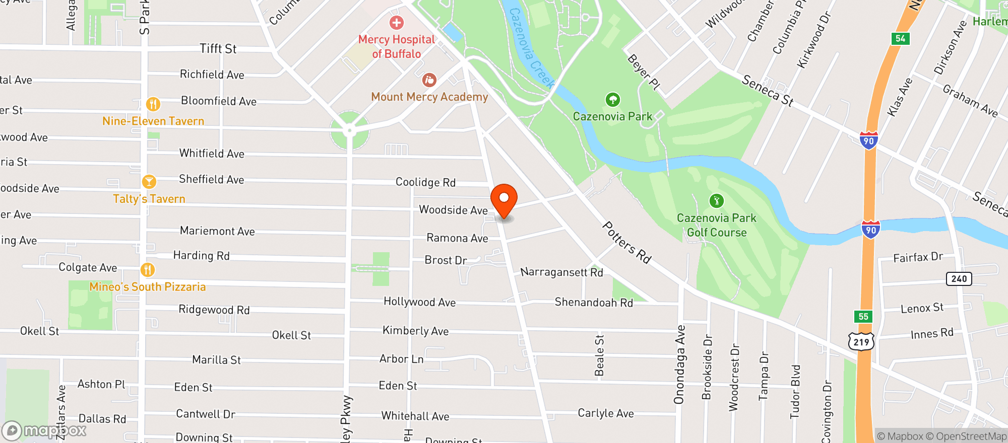 Map showing Molly Maguires