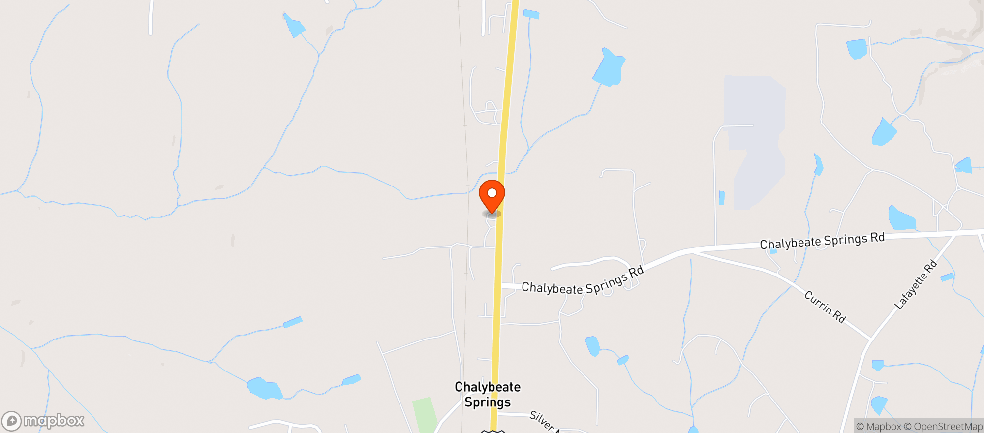Map showing Chalybeate Store