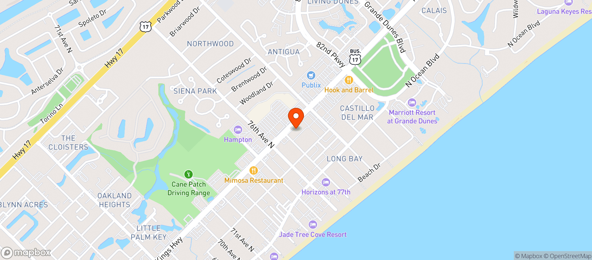 Map showing Rebel Bar