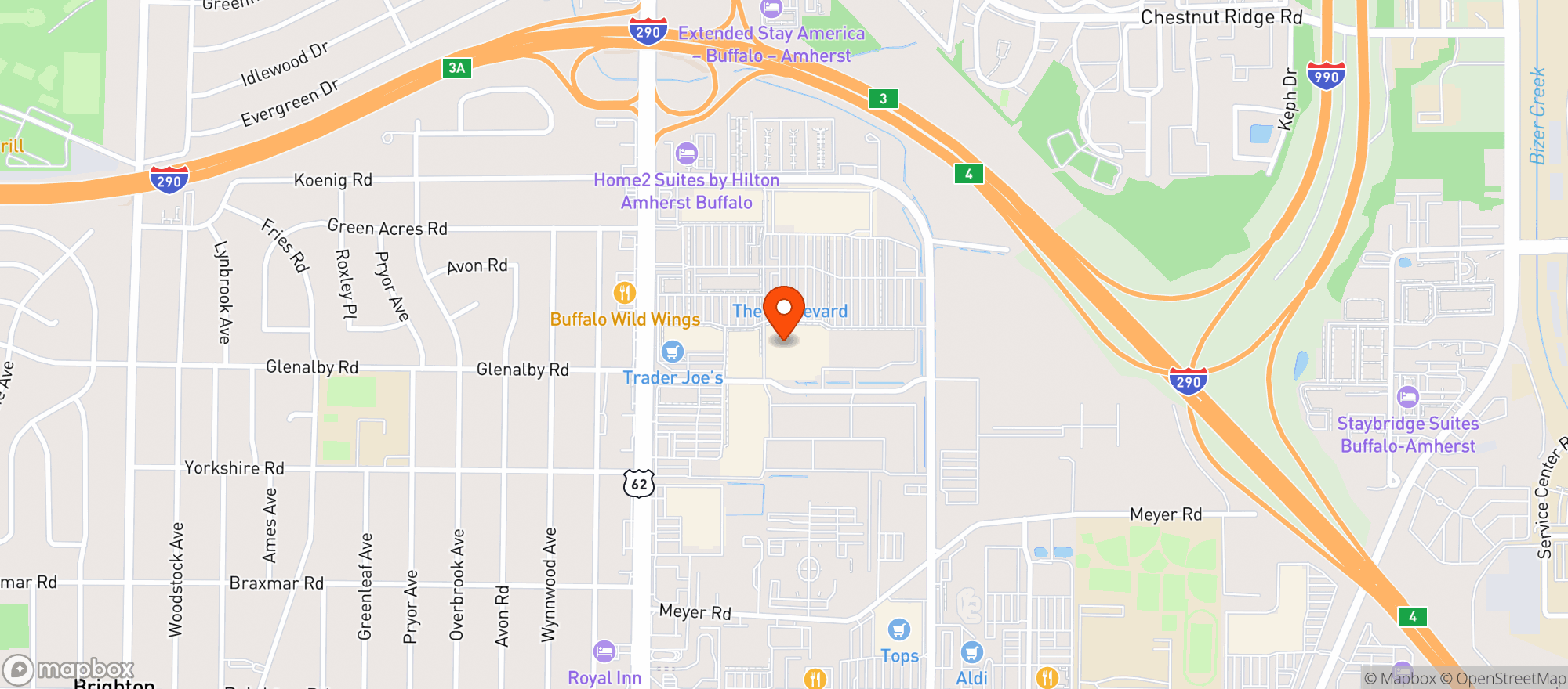 Map showing Target
