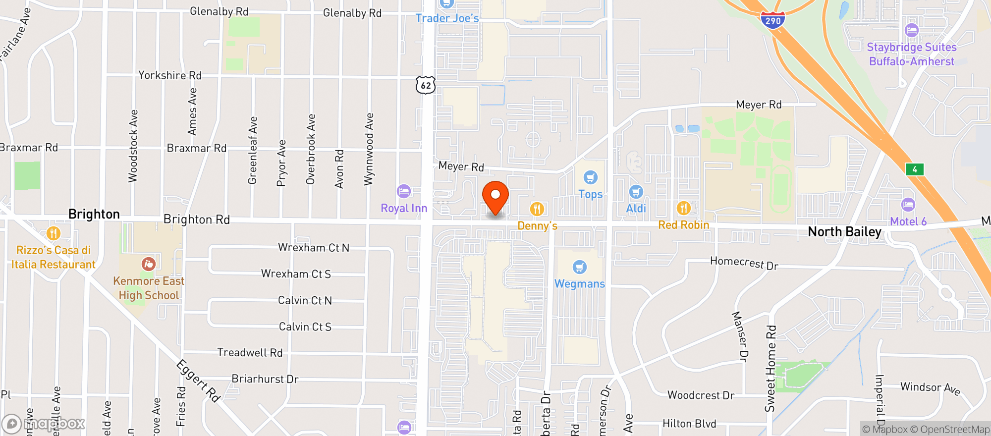 Map showing Premier Gourmet