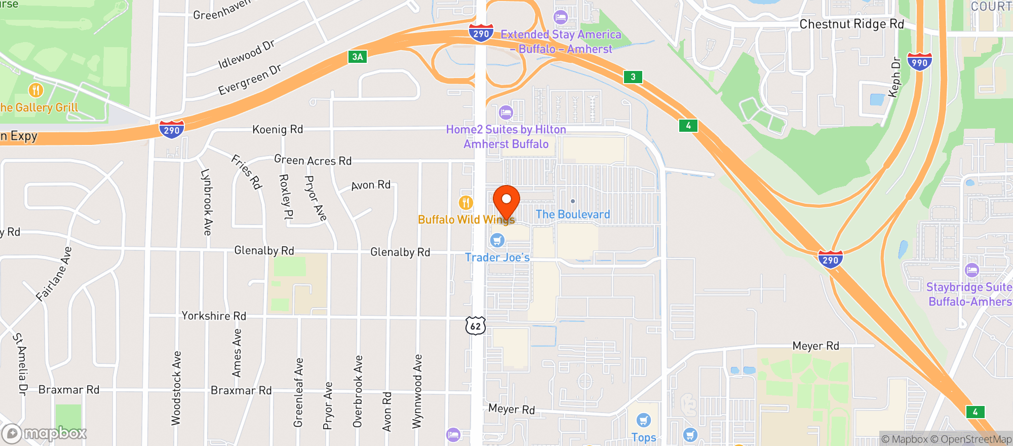 Map showing Trader Joes