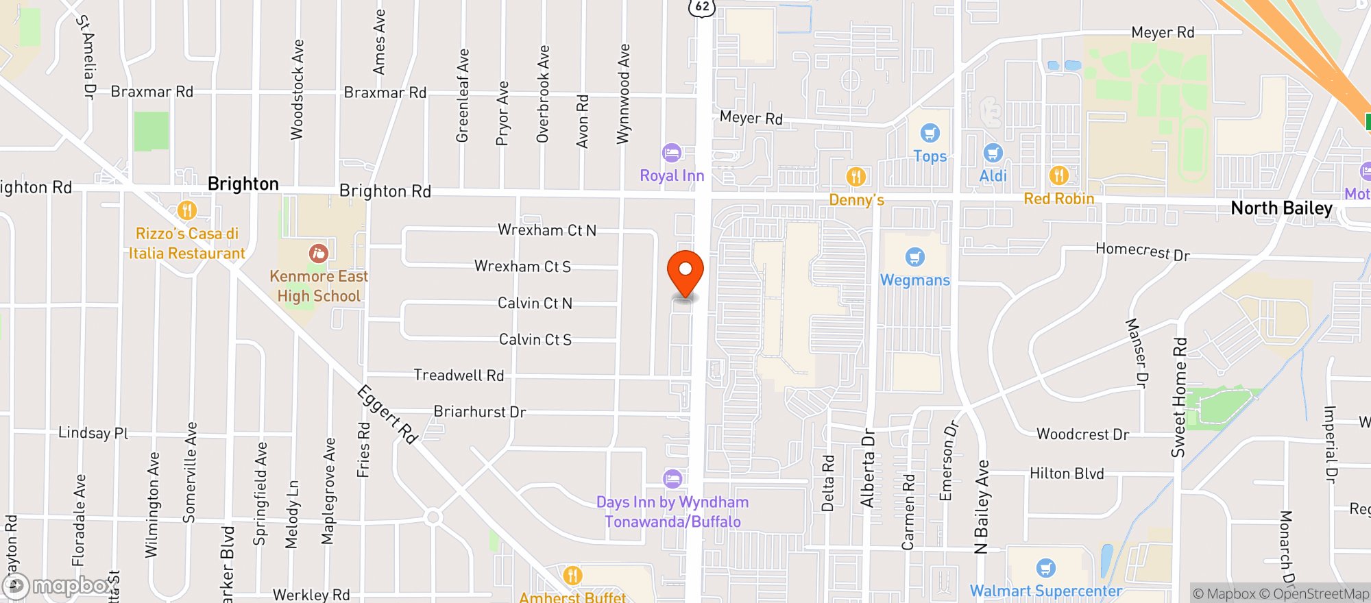 Map showing Vitamin Shoppe - Amherst