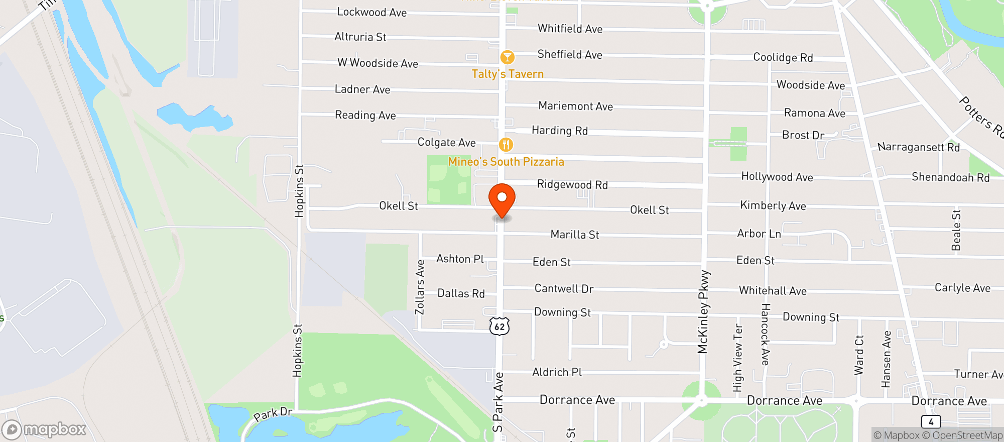 Map showing Consumers Beverage Center