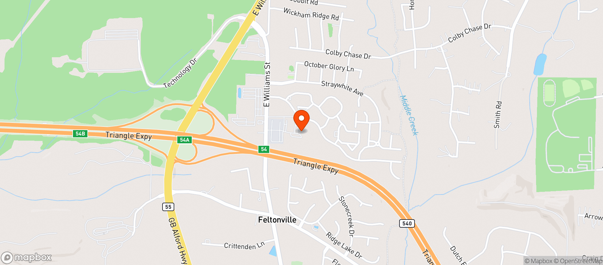 Map showing South Line Brewing Co