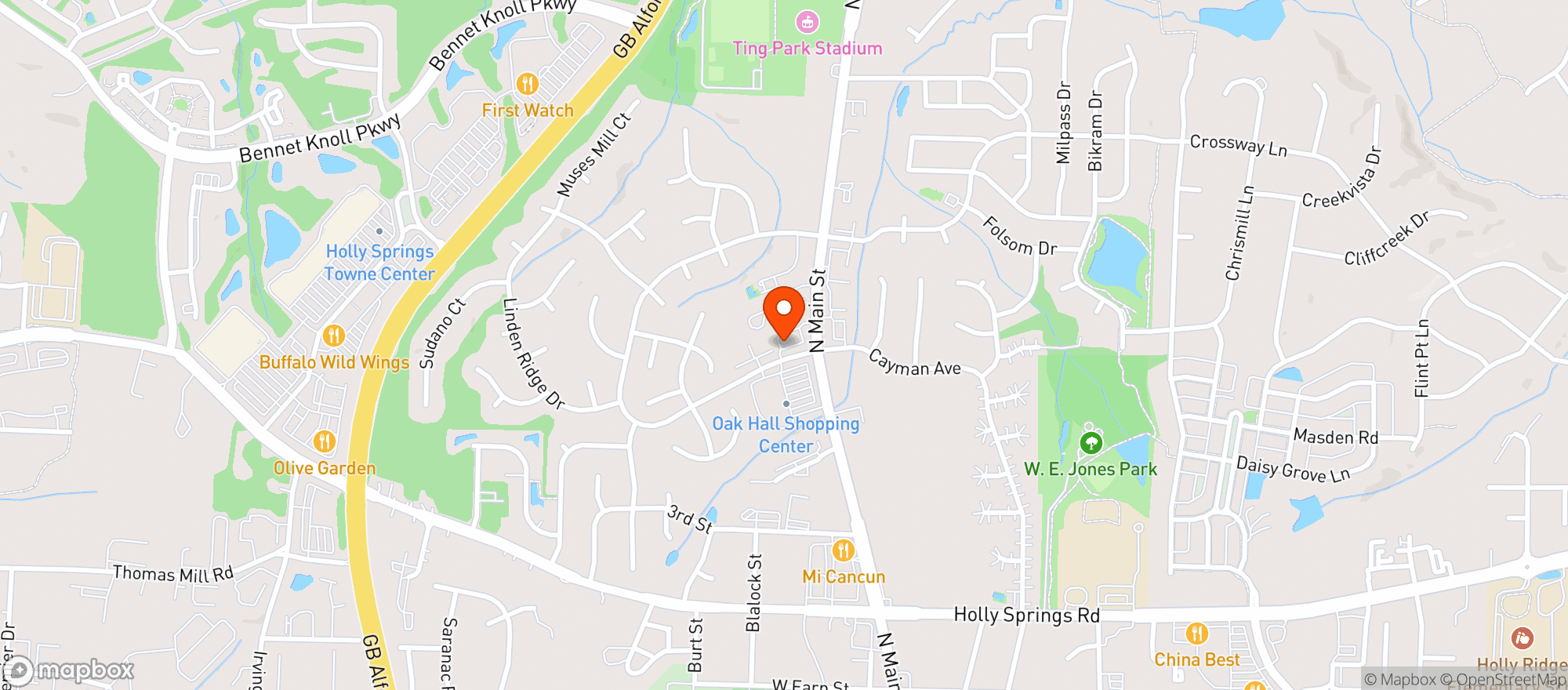 Map showing Stop N Go 1
