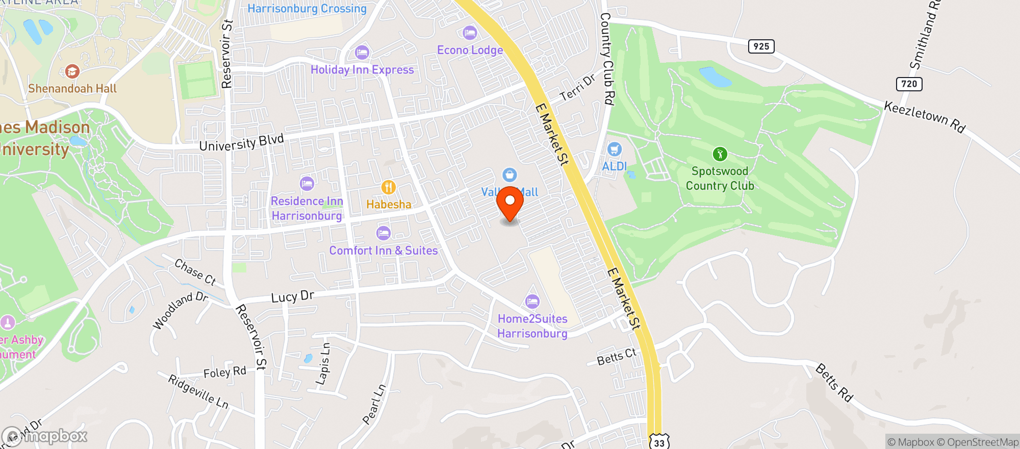 Map showing TARGET