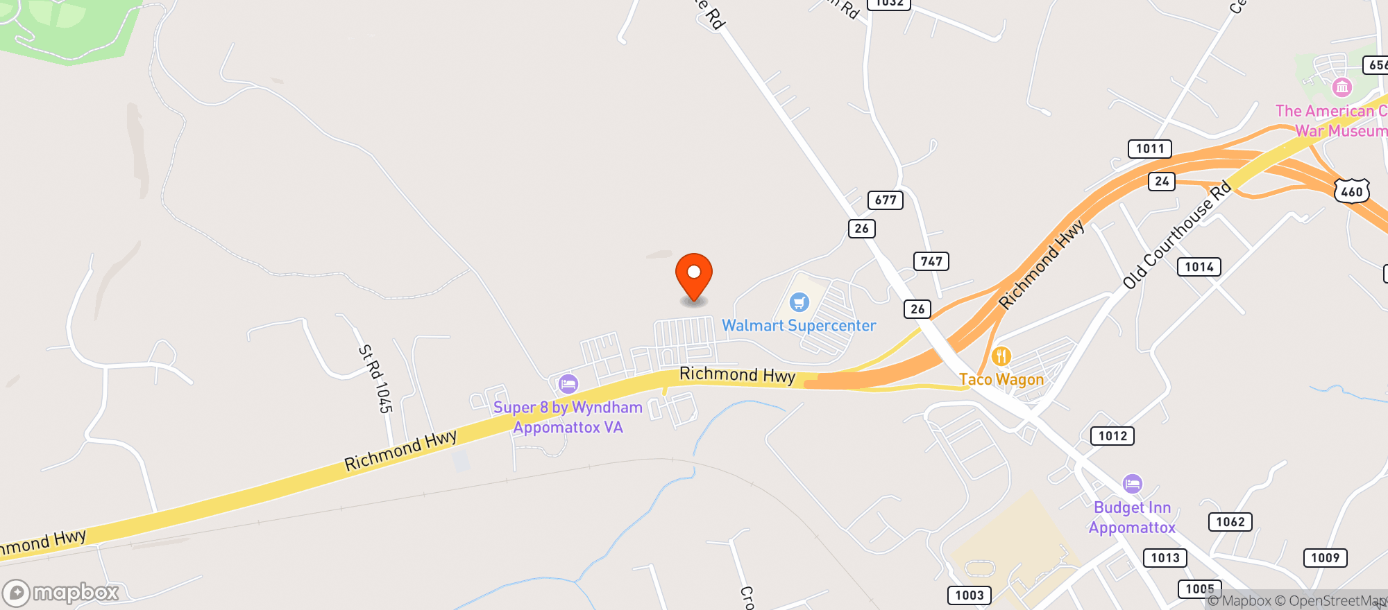 Map showing Kroger
