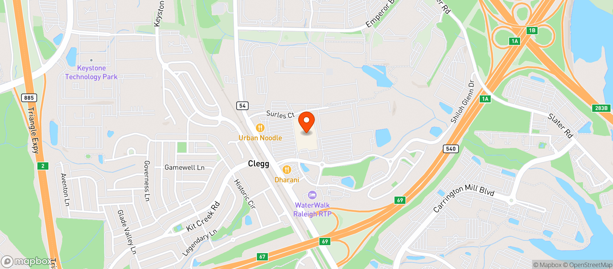 Map showing Walmart Supercenter