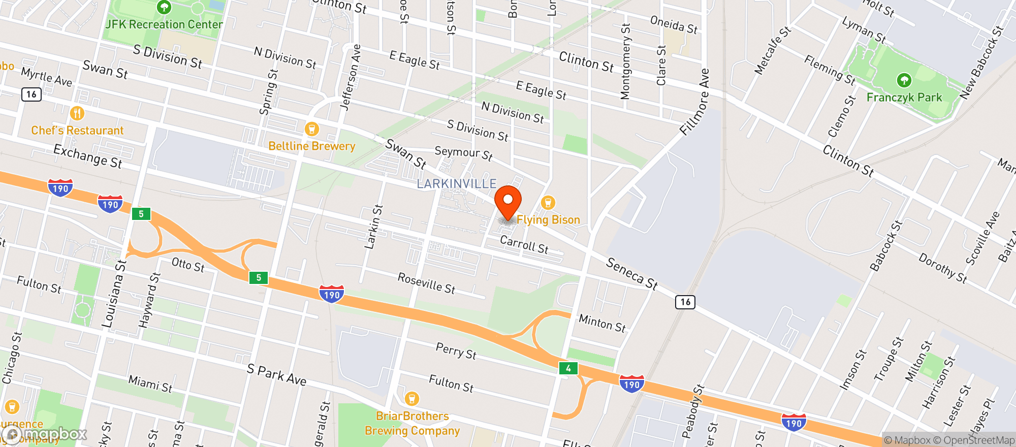Map showing The Lounge Shop
