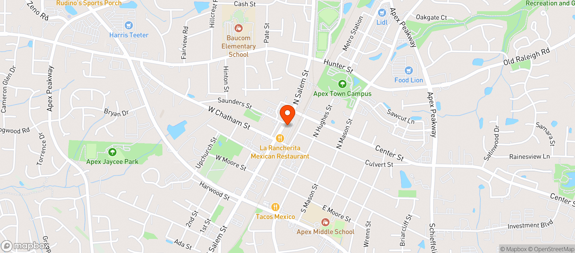 Map showing Serafina Ristorante
