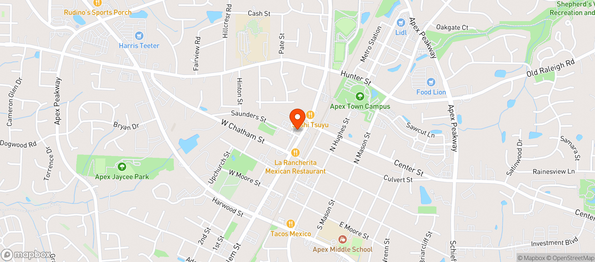 Map showing Oaklyn Springs Brewery