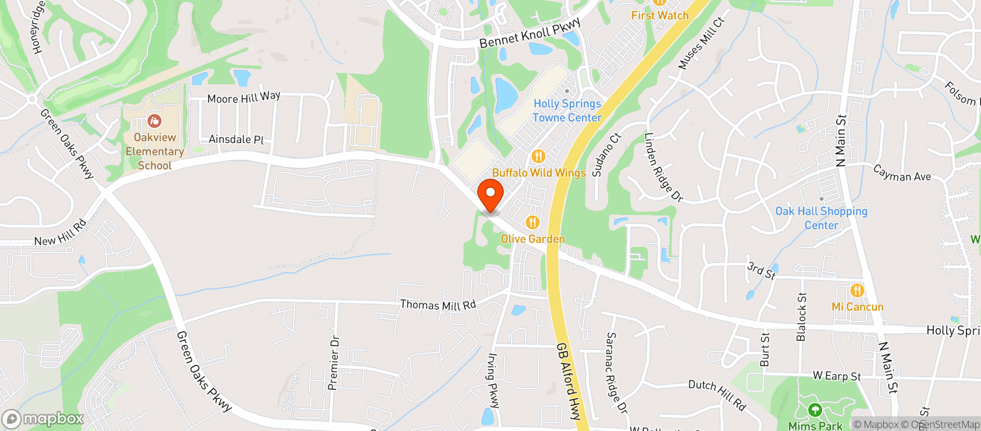 Map showing Target