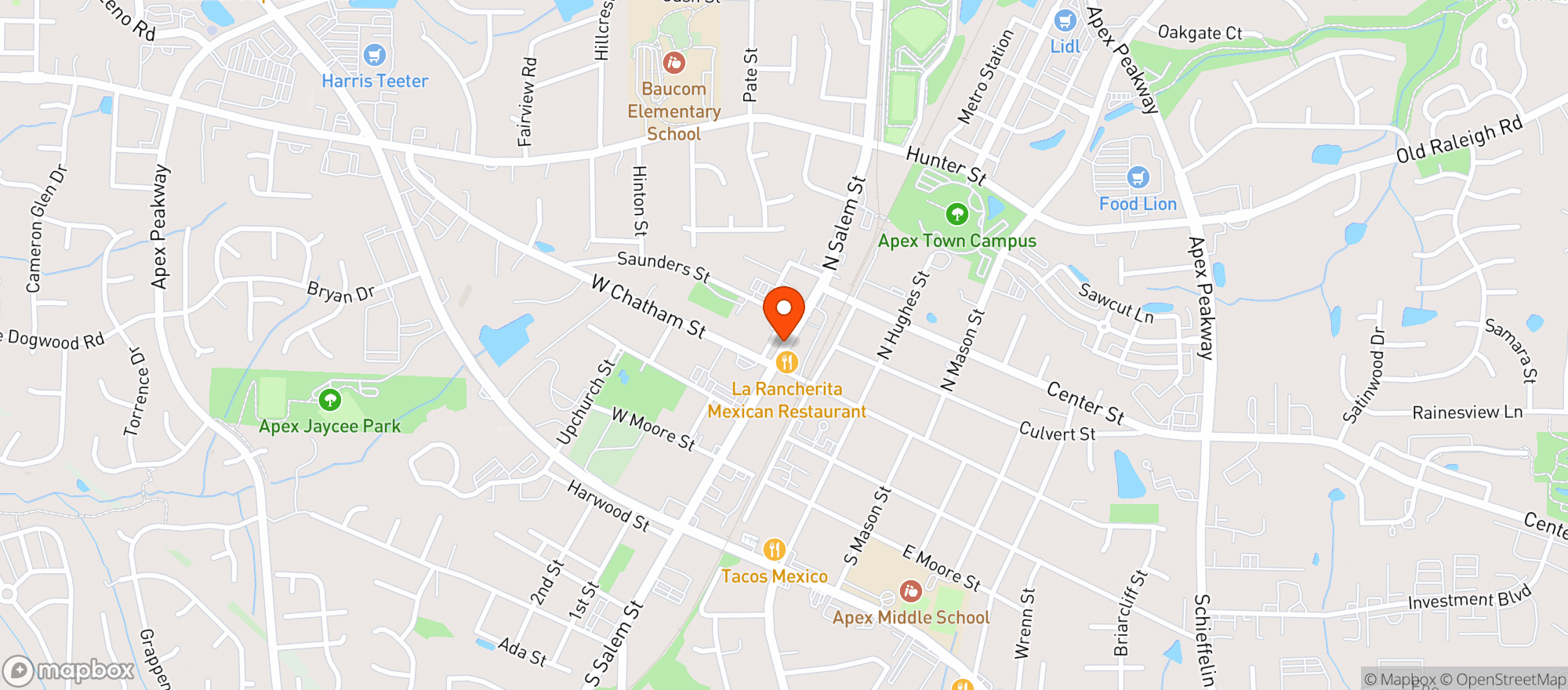 Map showing Salem Street Pub