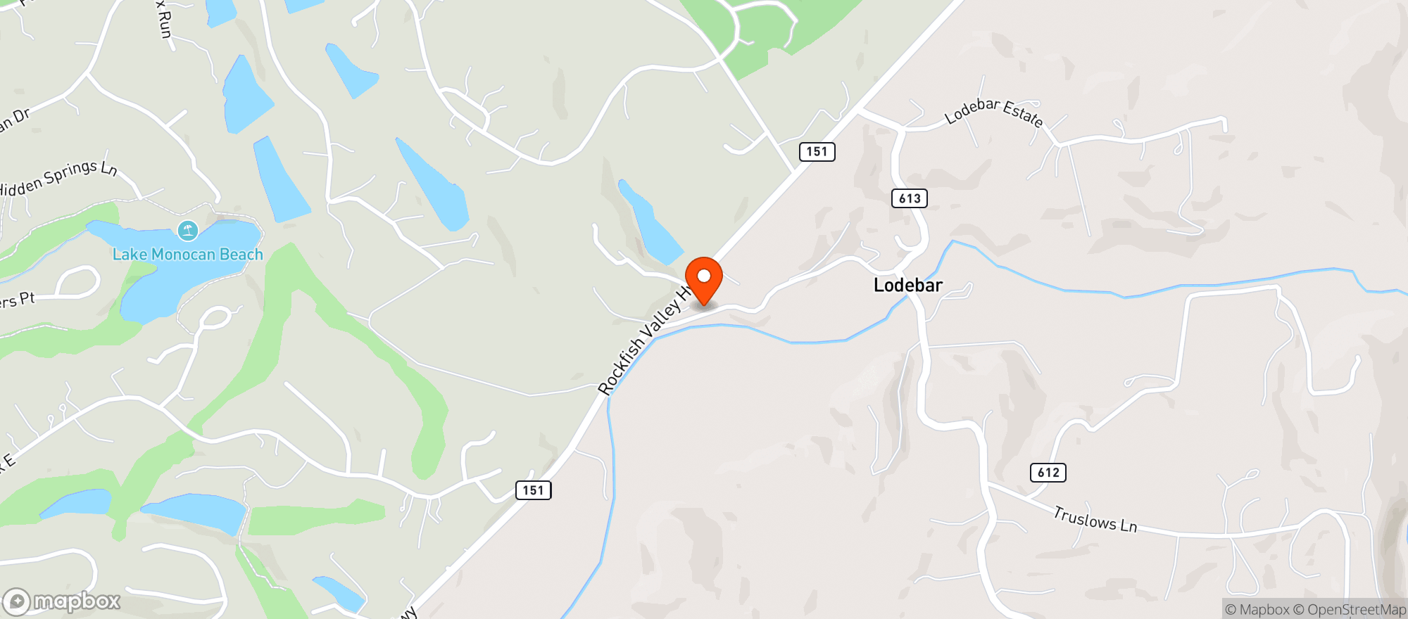 Map showing Tuckahoe Antiques
