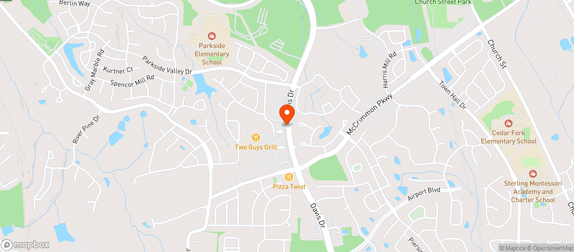 Map showing The Vape Escape 2