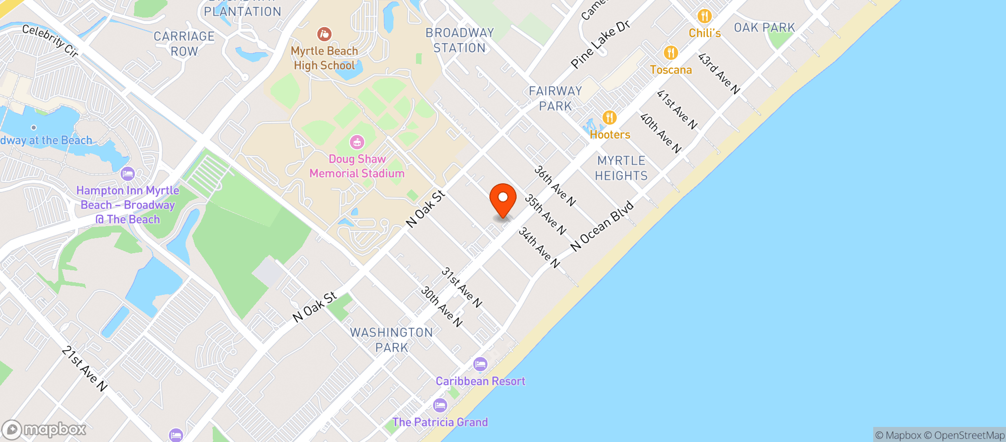 Map showing Circle K #273 (myr)