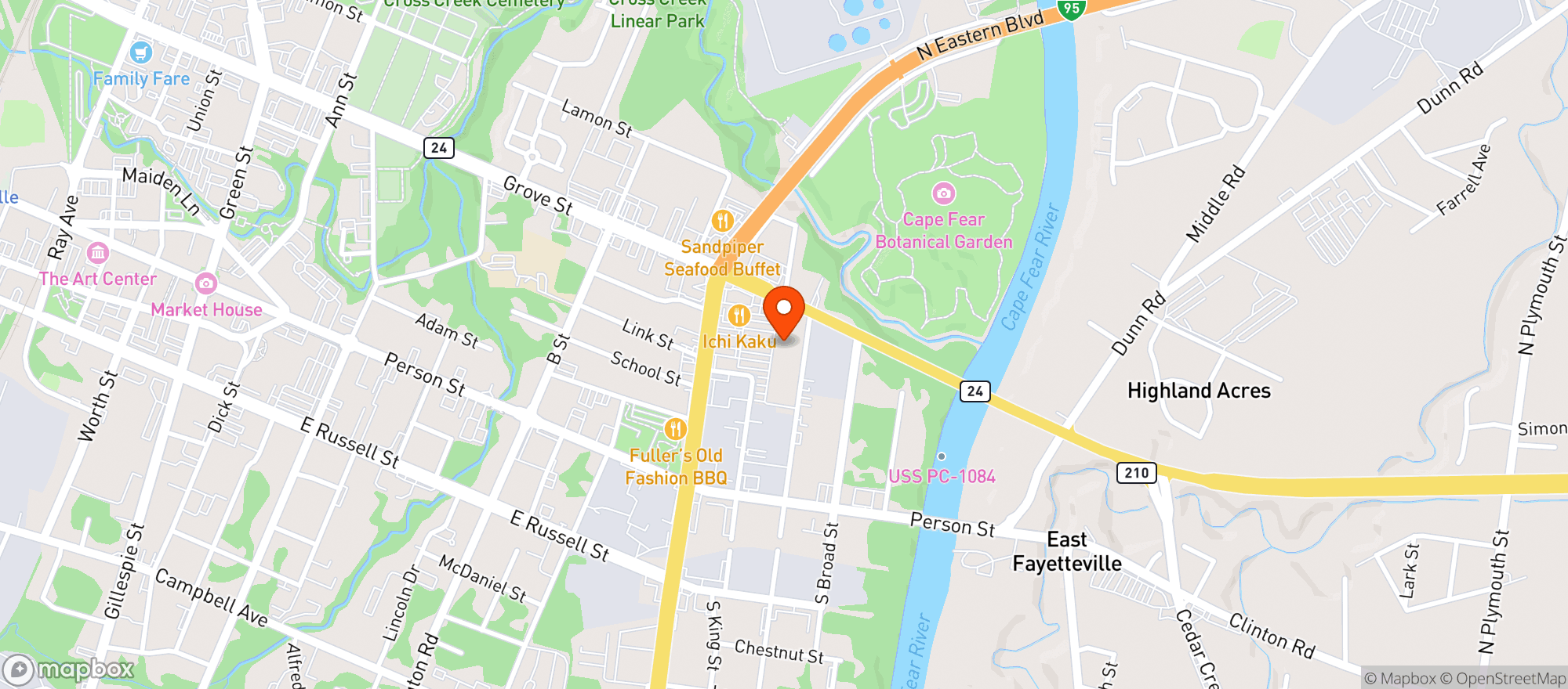 Map showing Food Lion #367