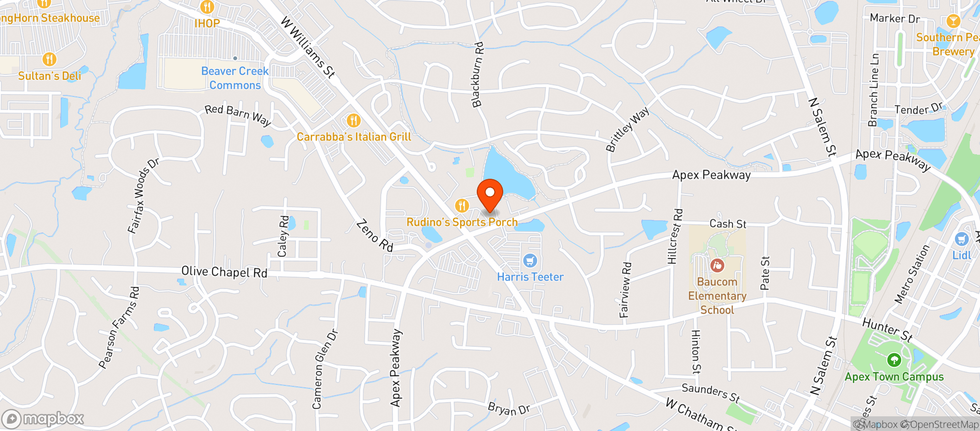 Map showing Jd's Tavern