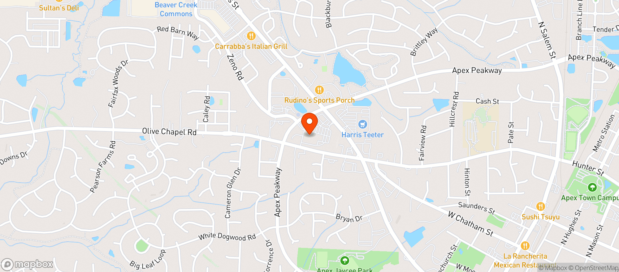Map showing Lowes Foods