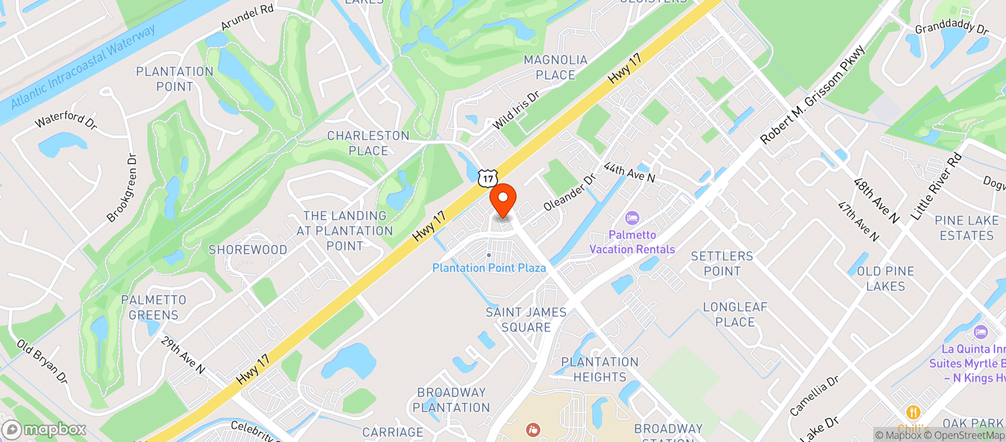 Map showing CIRCLE K #3490 (MYR)