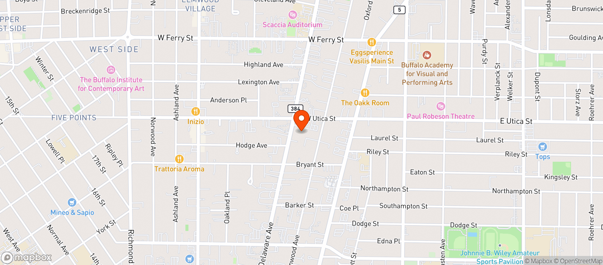 Map showing The Saturn Club