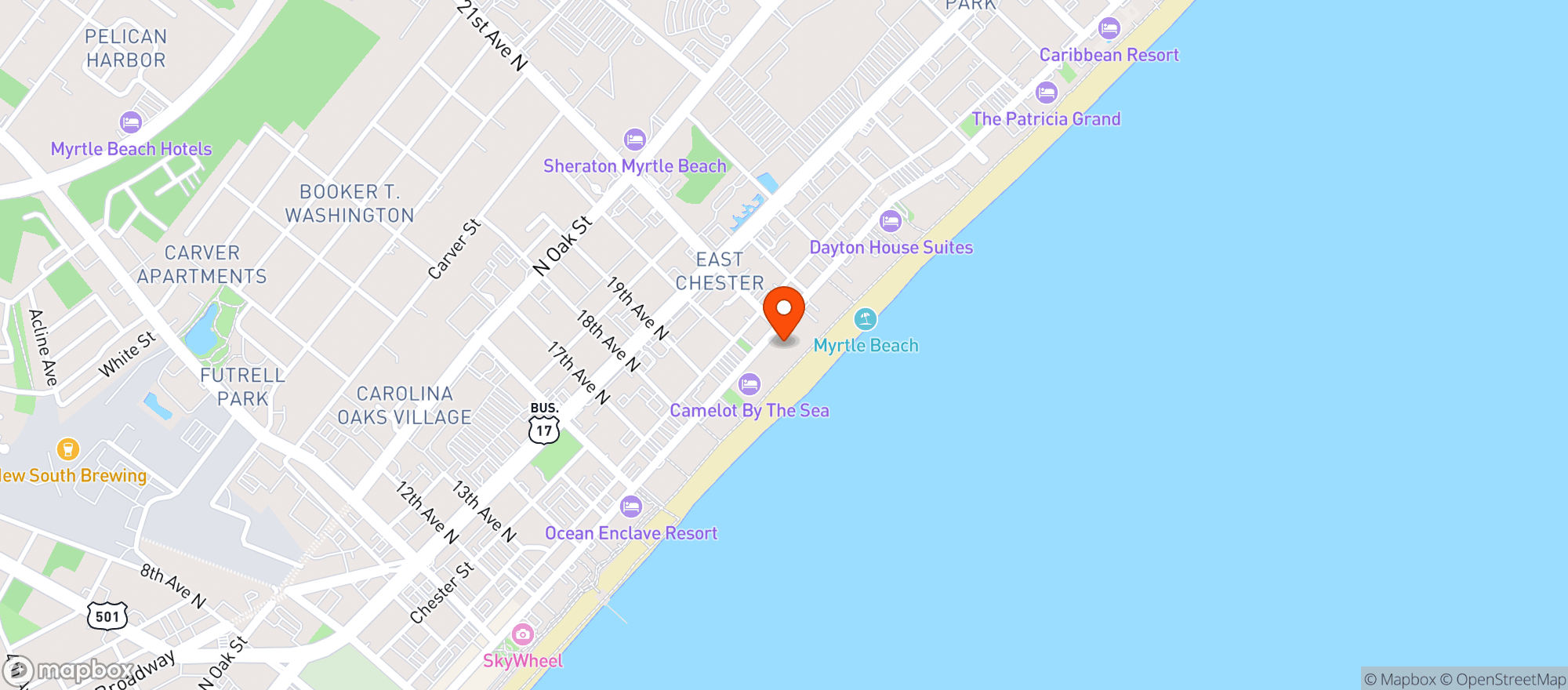 Map showing Springhill Suites