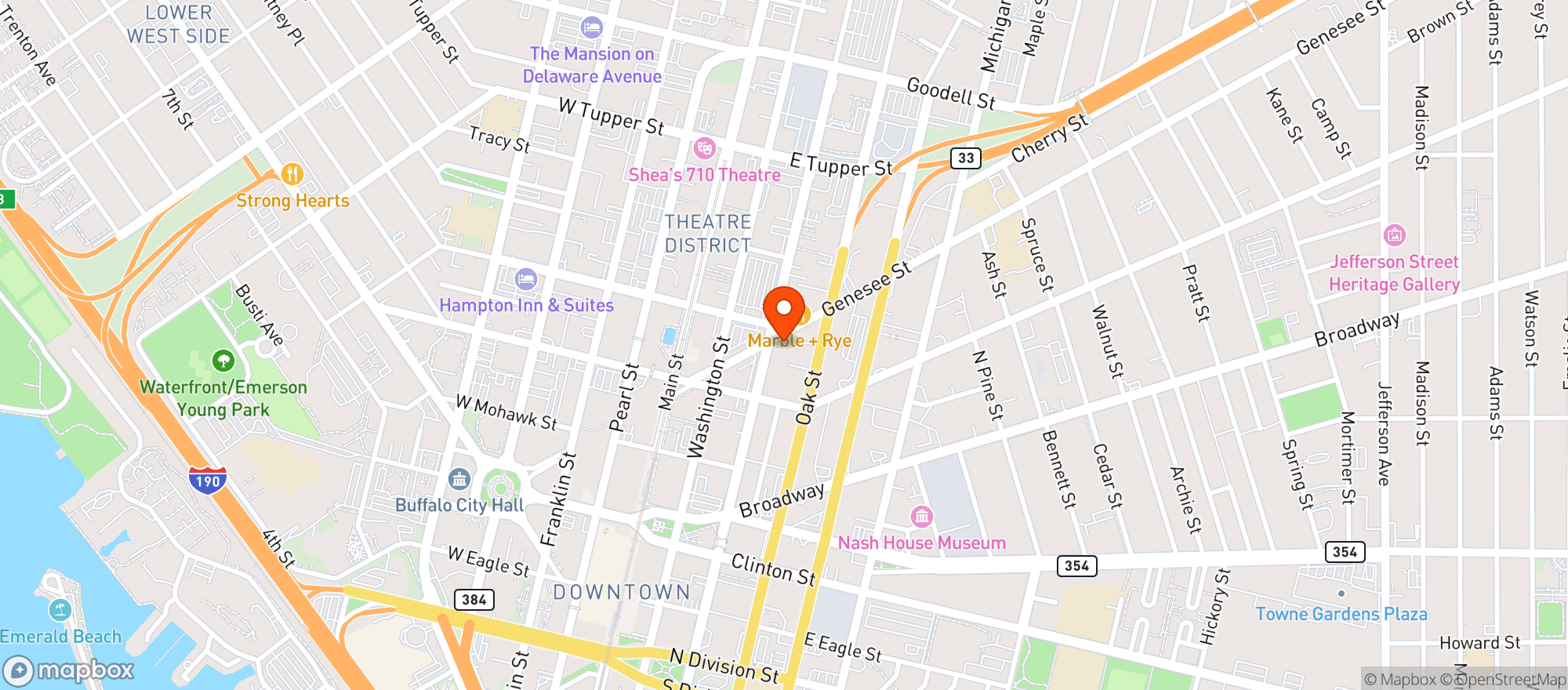 Map showing Eddie Bradys