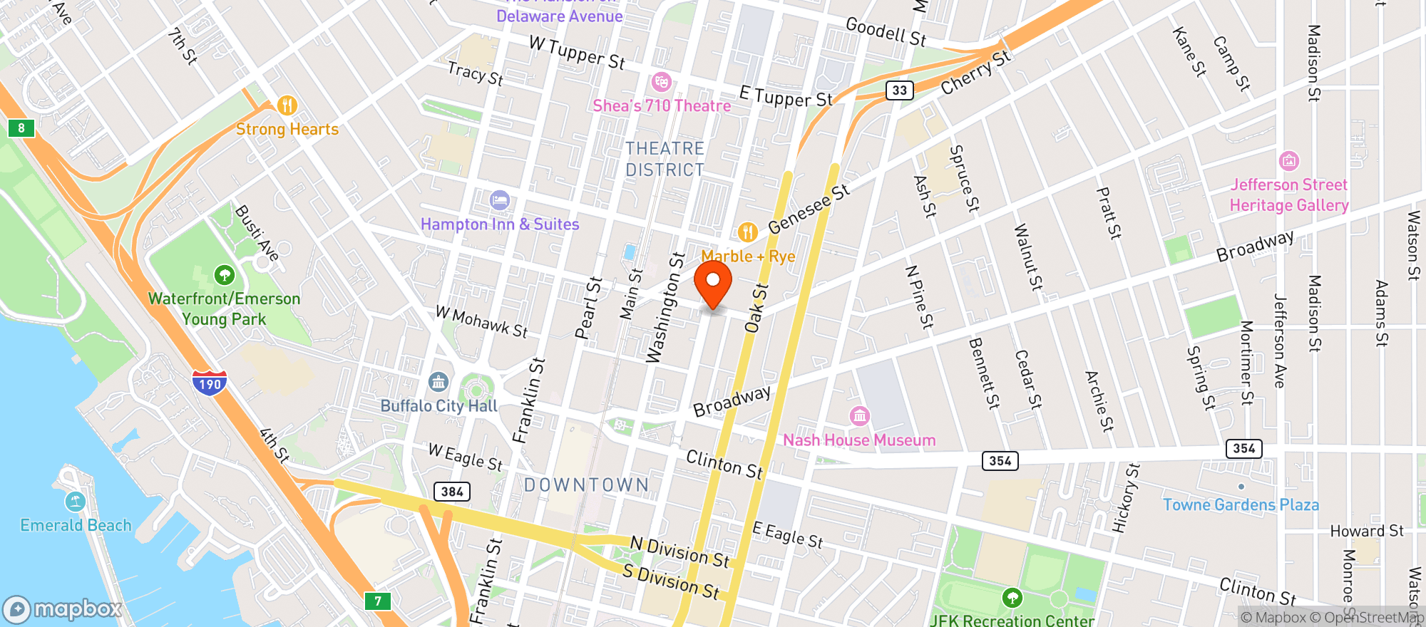 Map showing Big Ditch Brewing Company