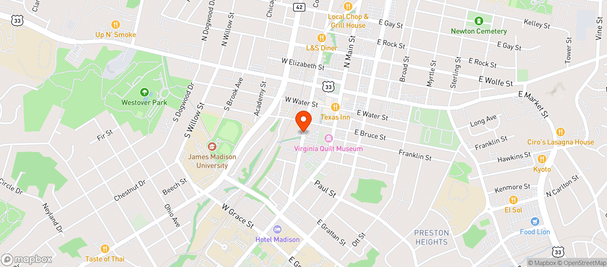 Map showing Rocktown Kitchen
