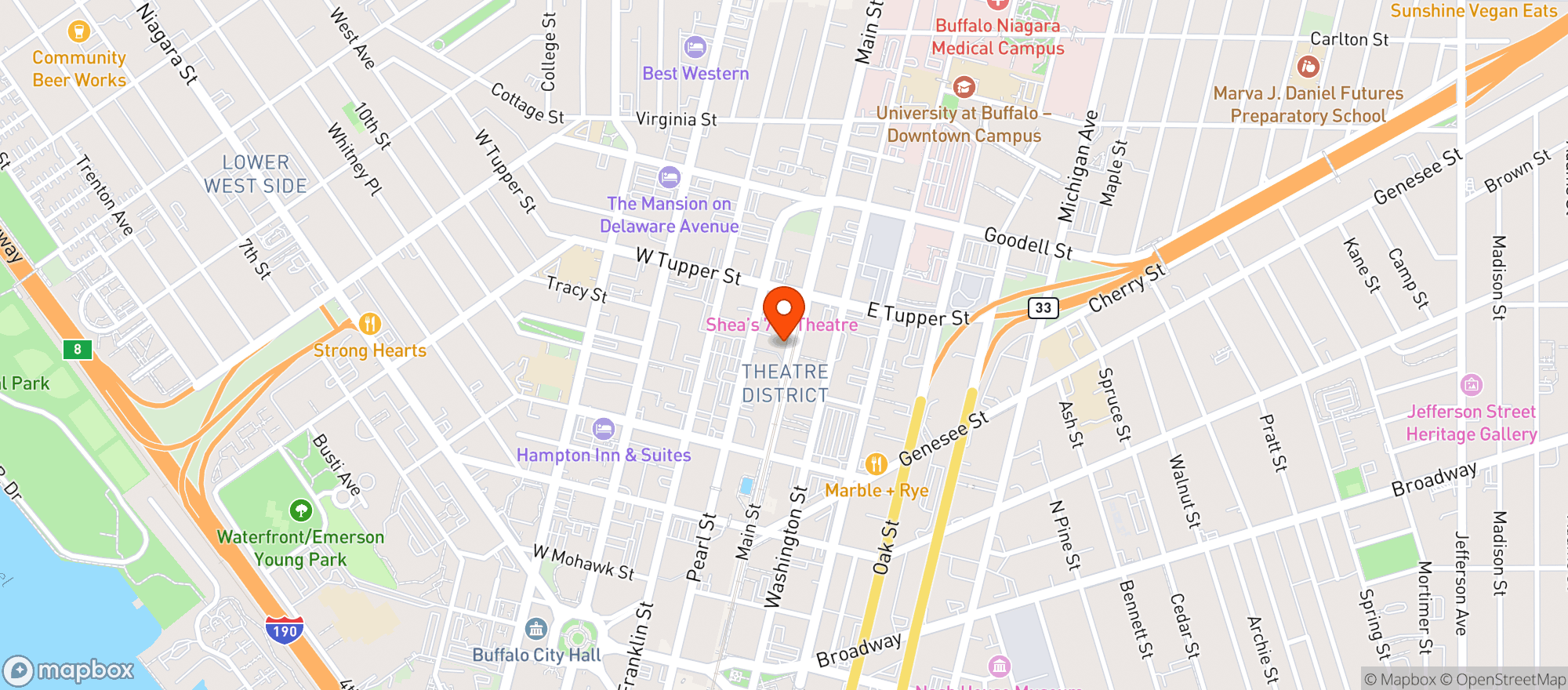 Map showing 42 North Brewing